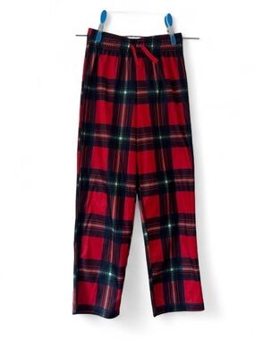 Youth Unisex Girl Boy Size Small 6/7 Pajama Pants Red Plaid Cat & Jack Holiday